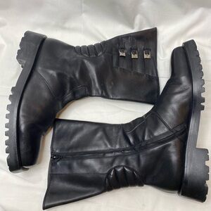 Vintage Gianni Versace motorcycle boots size 10.5
